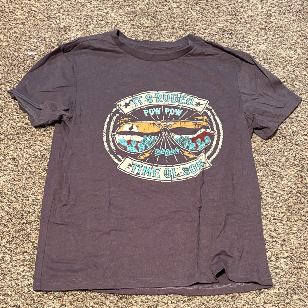 Rock & Roll Cowgirl Brown Graphic Tee